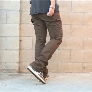 Flare Cargo Pants Brown